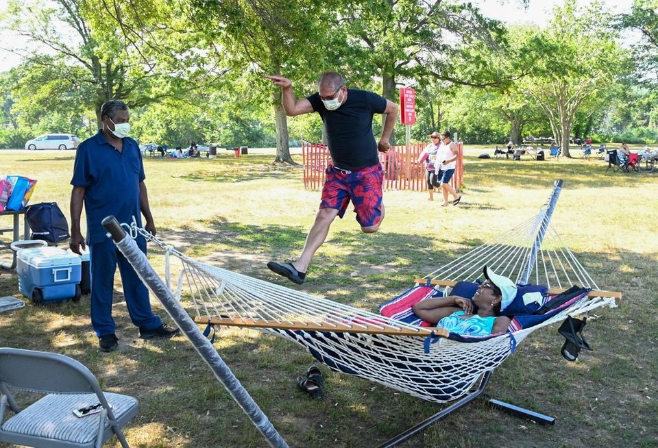 Kenny Chunilal of Brentwood, puts on a jump