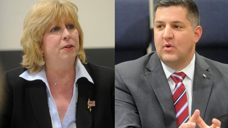 Kathy Walsh and Dan Losquardo, candidates for the