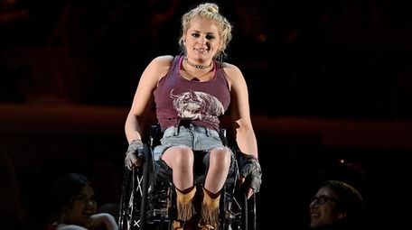 Ali Stroker, seen performing a song from the