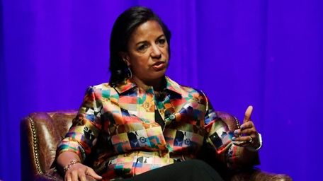 Former national security adviser Susan Rice takes part