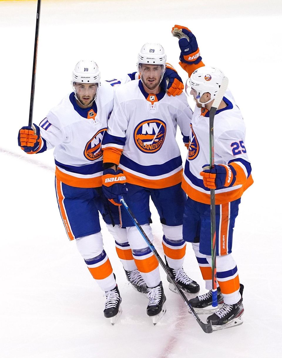Brock Nelson #29 of the New York Islanders