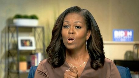 Former first lady Michelle Obama speaks during the