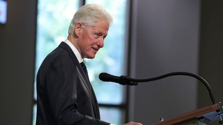 Former President Bill Clinton speaks at Ebenezer Baptist