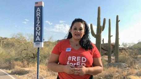 Arizona delegate Marisol Garcia during Tuesday's virtual roll-call