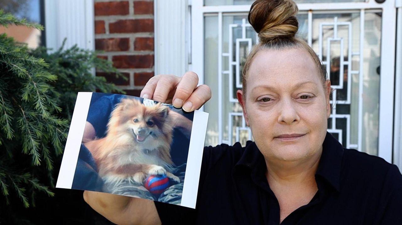 East Meadow resident Michelle Stalzer on Thursday said her Pomeranian couldn't