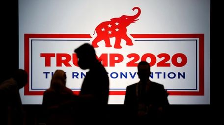 Delegates arrive for the first day of the