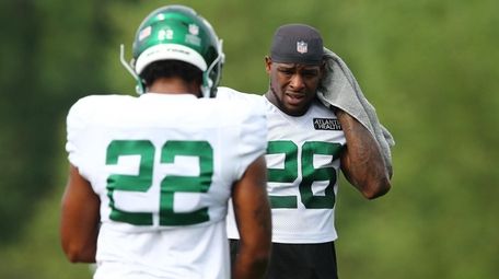 Le'Veon Bell at Jets training camp on August