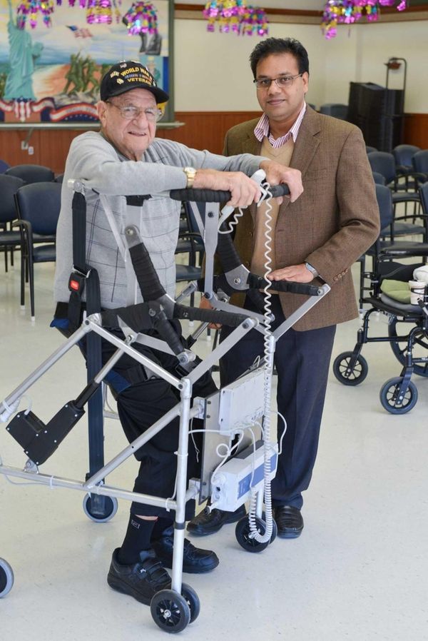 Stony Brook University professor Anurag Purwar with his