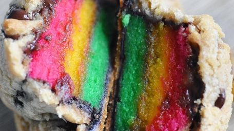 Balaboosta's Bakery sells its rainbow cookie stuffed cookies