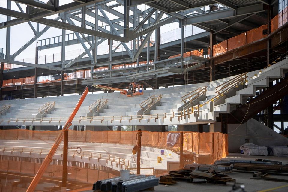The bowl inside the UBS Arena the new