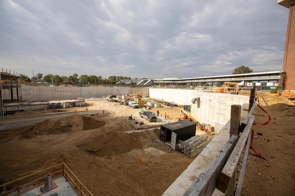 Loading dock at the UBS Arena the new