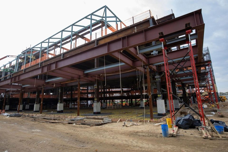 Front entry at the UBS Arena the new