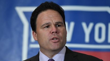 Rangers general manager Jeff Gorton speaks at a
