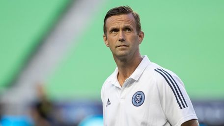 New York City FC coach Ronny Deila looks