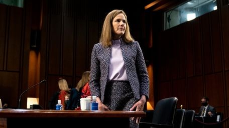 Supreme Court nominee Amy Coney Barrett in a
