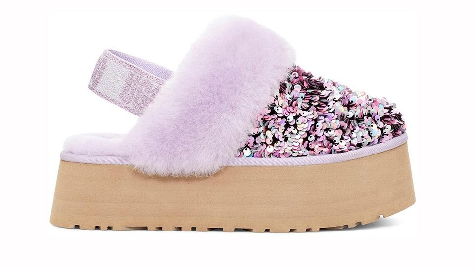 A classic Ugg slipper gets dressed up for