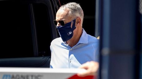 MLB Commissioner Rob Manfred arrives at Nationals Park