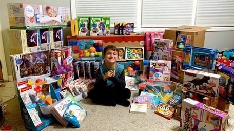 Dylan Hoffman bought toys for the Child Life
