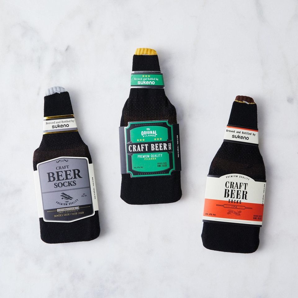 Crack open these fun craft beer socks this