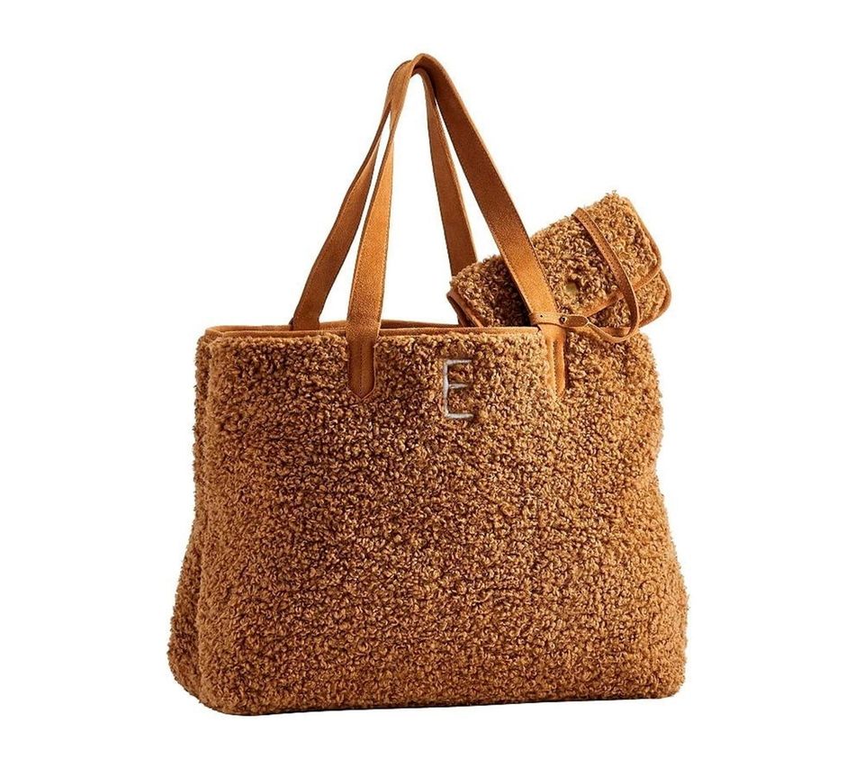 Fuzzy wuzzy sherpa tote is a perfect winter