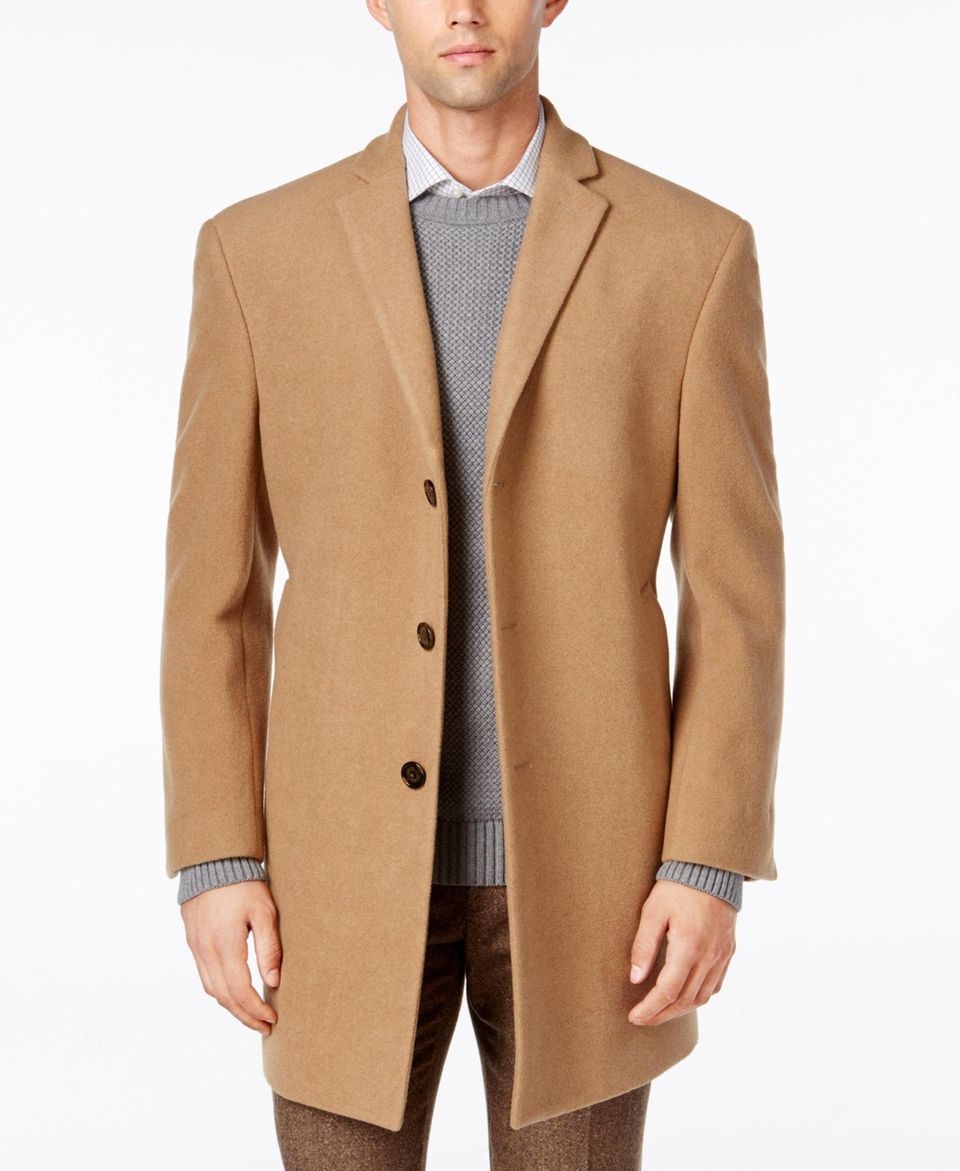 This elegant overcoat is great for work or