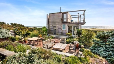The house sits on 2 acres, with a