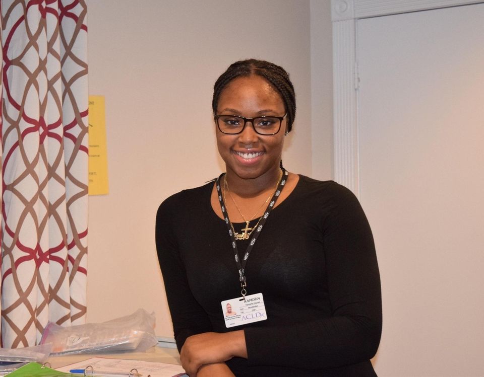 Kamisha Haynes, a direct support professional at Adults