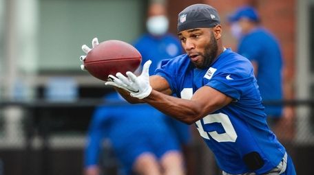 Golden Tate during Giants training camp on Thursday,