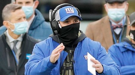 Head coach Joe Judge of the Giants looks