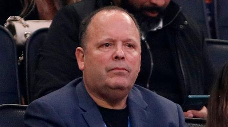 Knicks president Leon Rose watches his team play