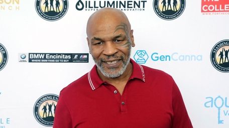 Mike Tyson attends a celebrity golf tournament in