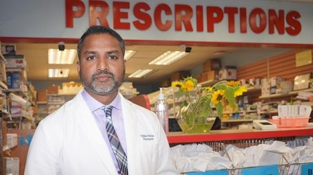 Nidhin Mohan, owner of New Island Pharmacy in