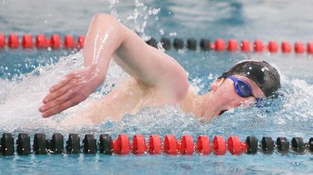 Eddie Smith of Connetquot wins the 200-yard freestyle