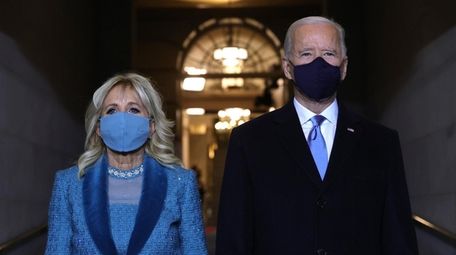 U.S. President-elect Joe Biden and Jill Biden arrive