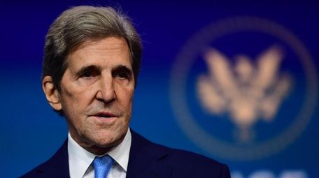 Former Secretary of State John Kerry speaks Nov.