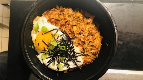 Kimchi fried rice with a sunny side up