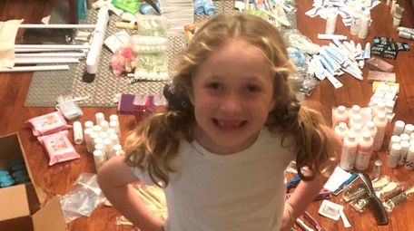 Laila Esposito, a first-grader at Florence A. Smith