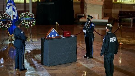 U.S. Capitol Police Officer Brian Sicknick is memorialized