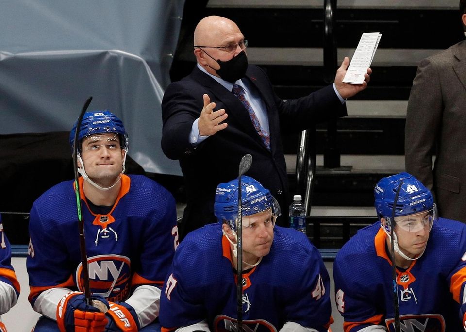 Head coach Barry Trotz of the New York
