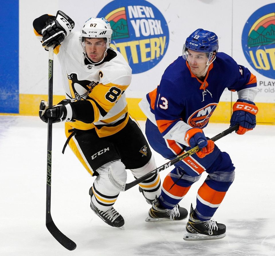 Mathew Barzal #13 of the New York Islanders