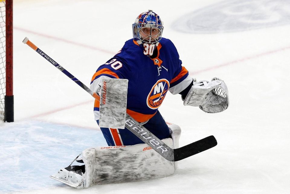 Ilya Sorokin #30 of the New York Islanders
