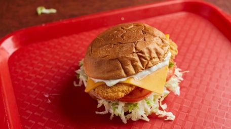 The King's Hawaiian Fish Deluxe sandwich at Arby's.