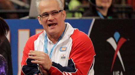 Gymnastics coach John Geddert is seen at the