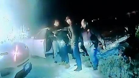 Still frame taken of police body camera footage