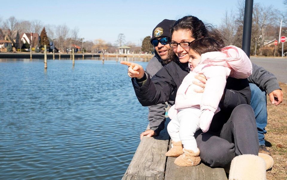 Byron and Lauren Chenault and their daughter Meilani,