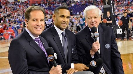 From left, CBS Sports lead NCAA play-by-play announcer