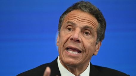 New York Gov. Andrew M. Cuomo speaks during