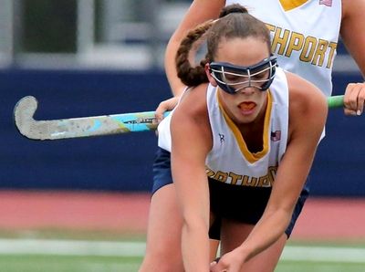 Northport's Sophia Bica stick handles the ball in