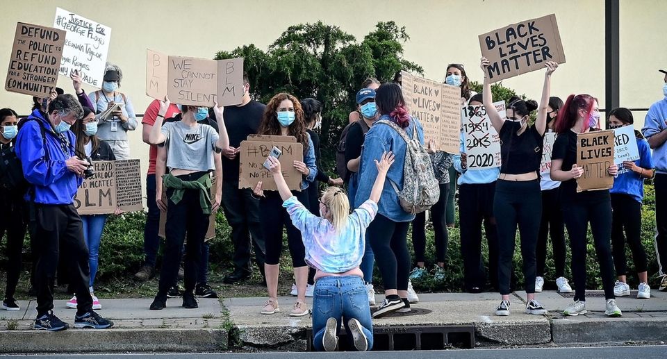 Protestors, and allies of the Black Lives Matter