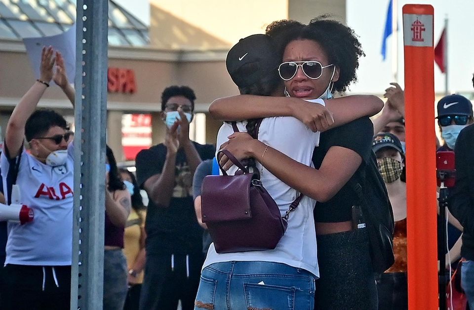 Emotional Protestors, and allies of the Black Lives